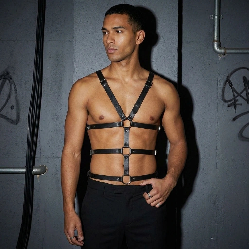 Urban Warrior Männer Harness - Dreiviertel-Ansicht | Techno Essentials