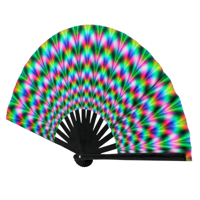 Electric Aura - UV XXL Rave-Fächer