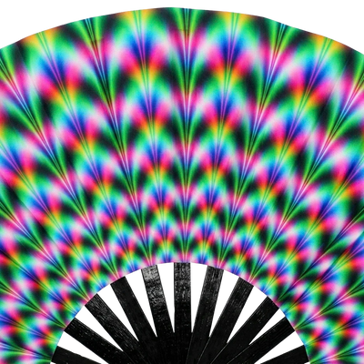 Electric Aura - UV XXL Rave-Fächer
