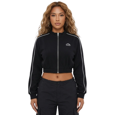 Midnight Pulse Crop Jacke für Raves