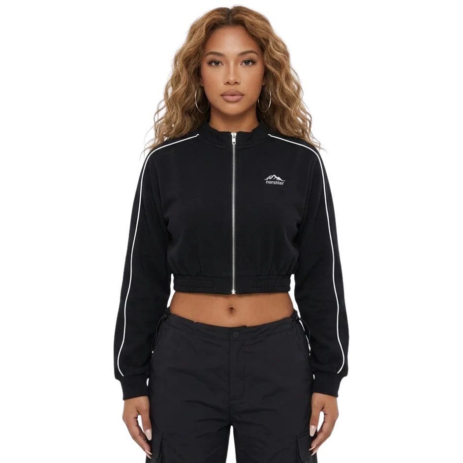 Midnight Pulse Crop Jacke für Raves