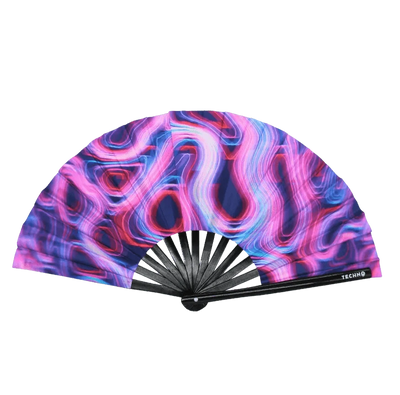 Prismatic Dance - UV XXL Rave-Fächer