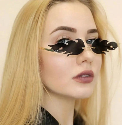Techno-Rave Feuerflammen-Sonnenbrille