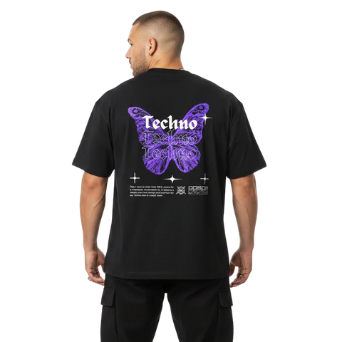 Techno Butterfly Oversize T-Shirt
