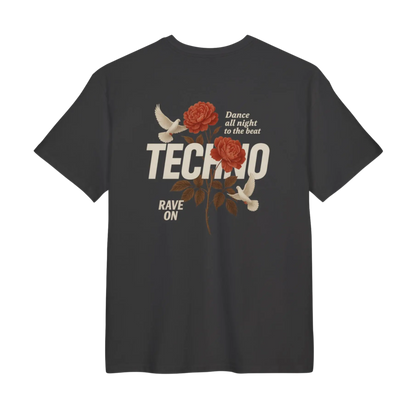 Techno Rose Rave Oversize Shirt