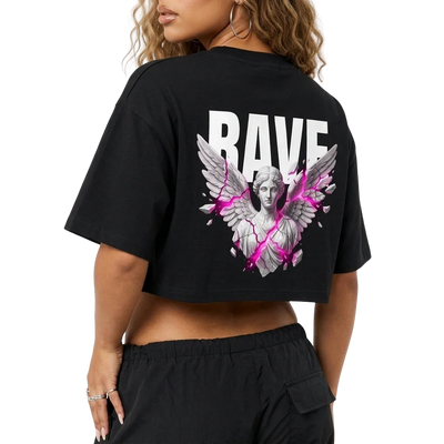 Rave Angel Oversize Crop Top
