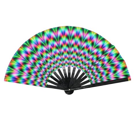 Electric Aura - UV XXL Rave-Fächer