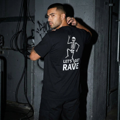 Let’s Get Rave T-Shirt - Frontansicht | Techno Essentials