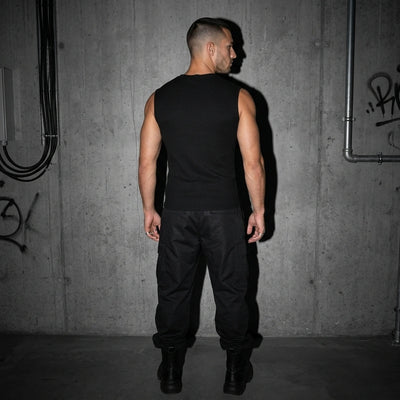 Rave Vibe Sleeveless Shirt - Rückansicht | Techno Essentials