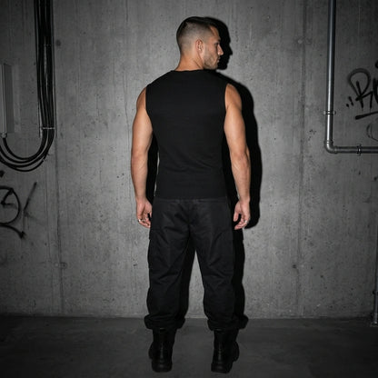 Rave Vibe Sleeveless Shirt - Rückansicht | Techno Essentials