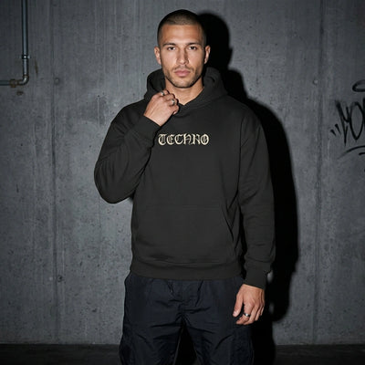 Techno Vibe Oversize Hoodie - Frontansicht | Techno Essentials