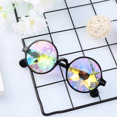 Psychedelische Kaleidoskop Brille